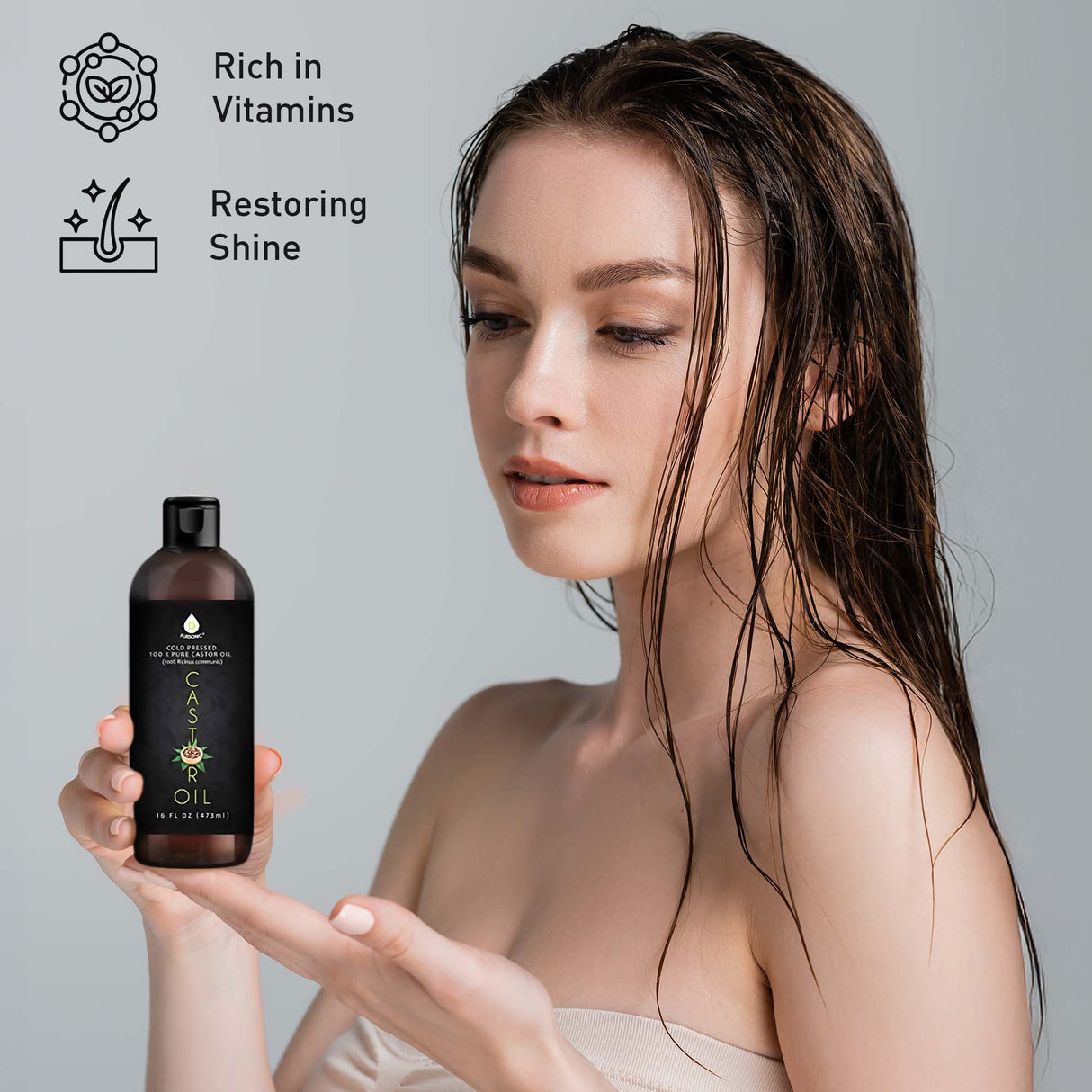 Pursonic Essential Oils & Skin Care Mega Bundle – 100% Pure Golden Jojoba Oil, Rosehip Oil, Sweet Almond Oil, Fractionated Coconut Oil, and Castor Oil from Pursonic