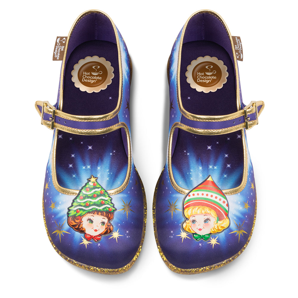 Chocolaticas® Jolly Sisters  Women's Mary Jane Flat from Hot Chocolate Design