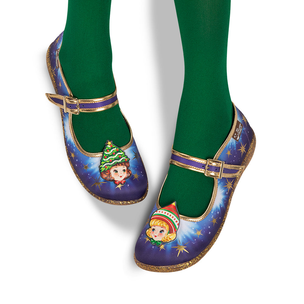 Chocolaticas® Jolly Sisters  Women's Mary Jane Flat from Hot Chocolate Design