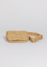Straw Belt Bag- Natural from Hat Attack New York