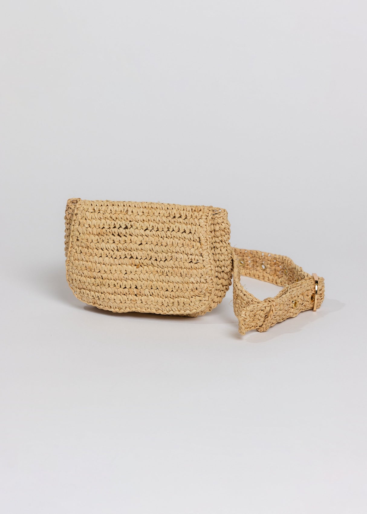 Straw Belt Bag- Natural from Hat Attack New York