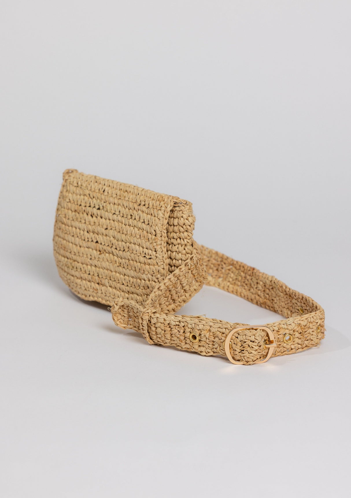 Straw Belt Bag- Natural from Hat Attack New York