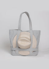 The Original Canvas Traveler Bag- Navy Stripe from Hat Attack New York