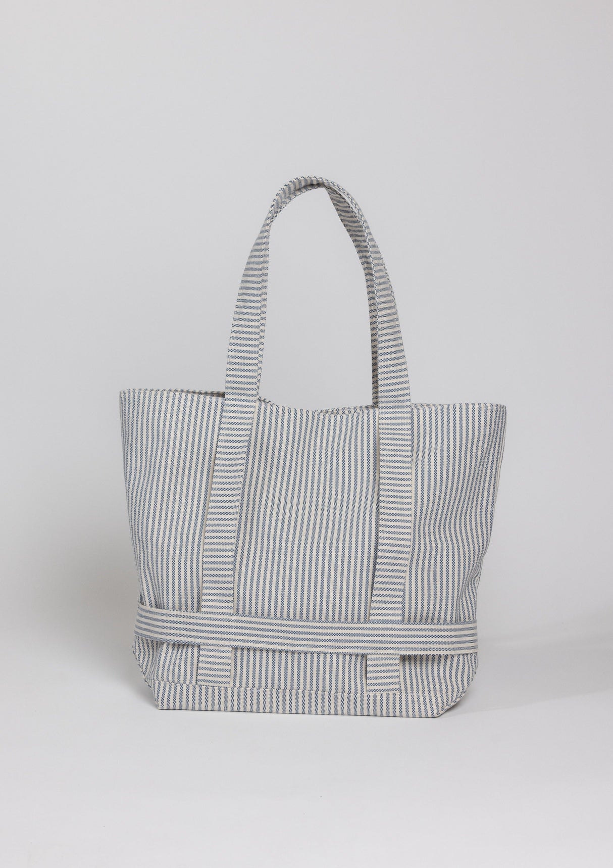 The Original Canvas Traveler Bag- Navy Stripe from Hat Attack New York