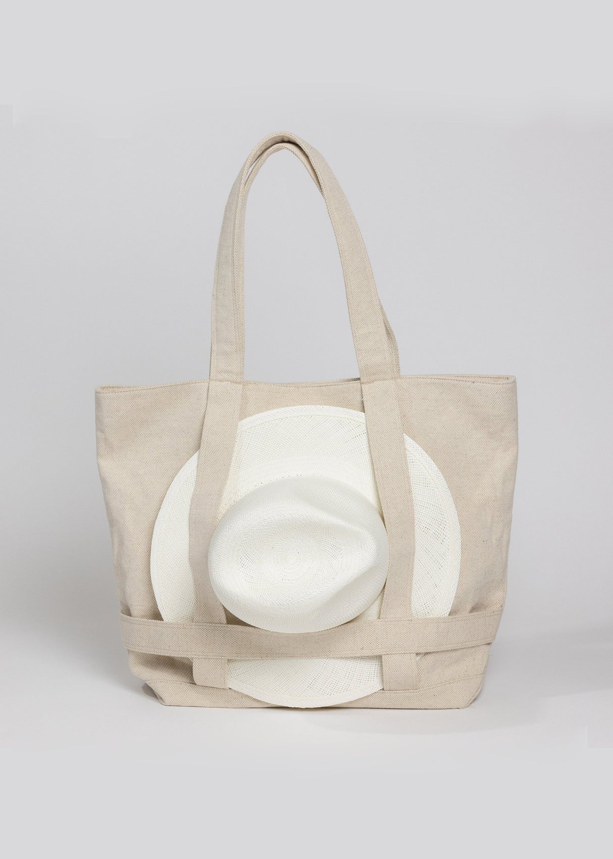 The Original Canvas Traveler Bag- Navy Stripe from Hat Attack New York