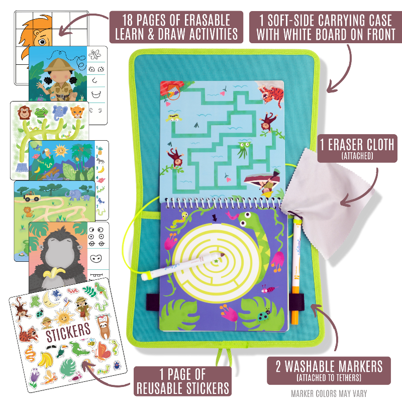 Totebook Kids Dry Erase Travel Activity Book from UnbuckleMe®