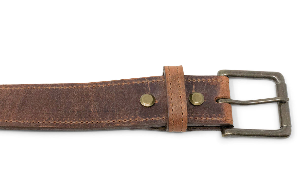 Handmade Leather Belt | Red Wing Copper Rough and Tough from Jack Foster