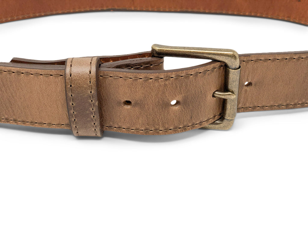 Handmade Leather Belt | Horween Chromexcel | Natural from Jack Foster