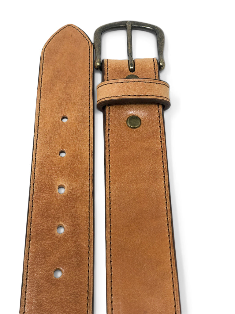 Handmade Leather Belt | Horween Horserump | Natural from Jack Foster