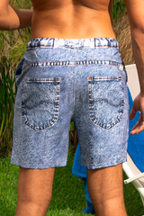 The Jacksonville Jort | Denim USA Ball Hammock® Pouch 8" Swim Trunks from Shinesty