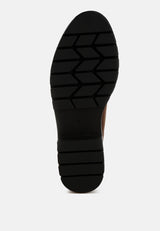 Jacop Micro Suede Metal Chain Link Loafers from London Rag International