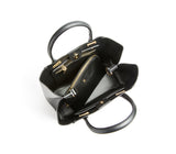Jane - Black Vegan Leather Satchel from Gunas New York