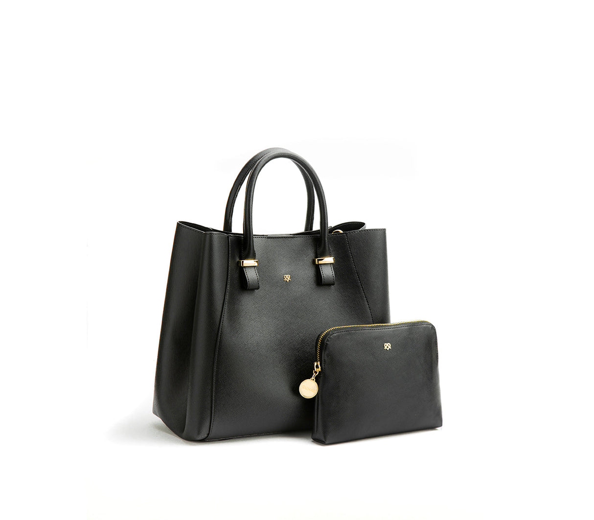 Jane - Black Vegan Leather Satchel from Gunas New York