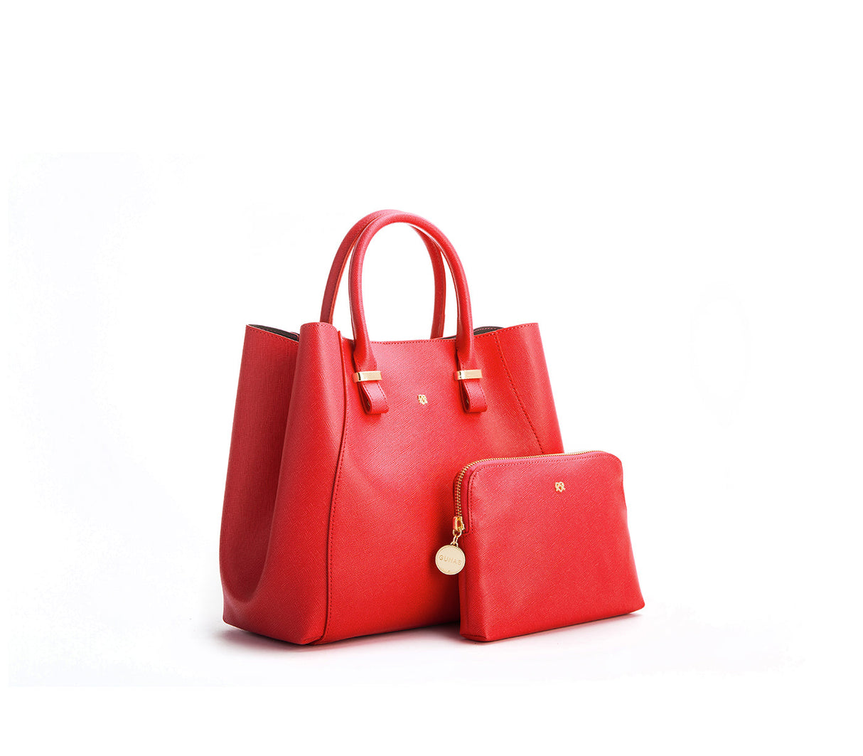 Jane - Red Vegan Leather Satchel from Gunas New York