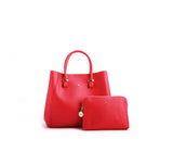 Jane - Red Vegan Leather Satchel from Gunas New York
