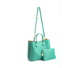 Jane - Tiffany Blue Vegan Leather Satchel from Gunas New York
