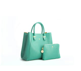 Jane - Tiffany Blue Vegan Leather Satchel from Gunas New York