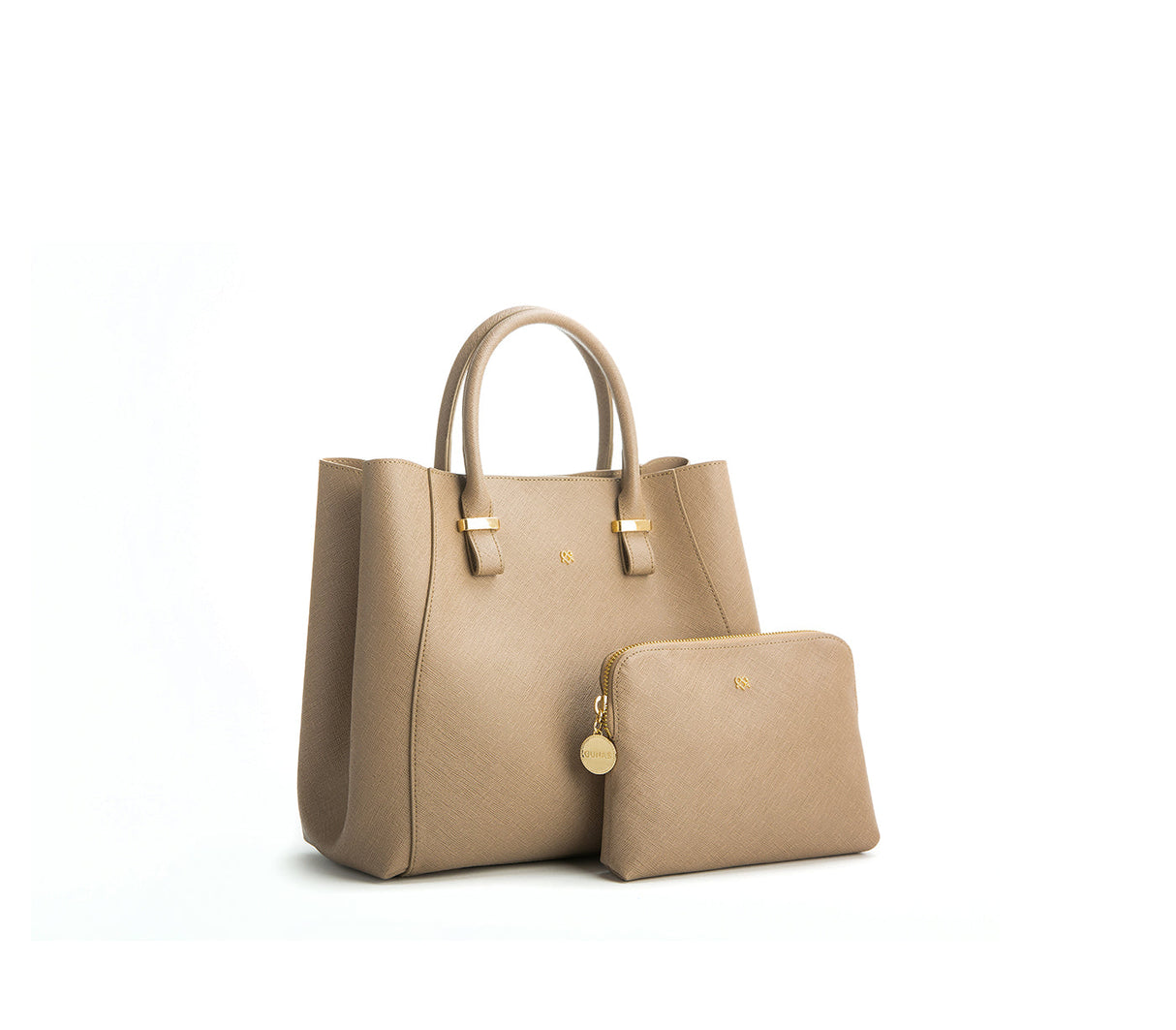 Jane - Light Brown Vegan Leather Satchel from Gunas New York