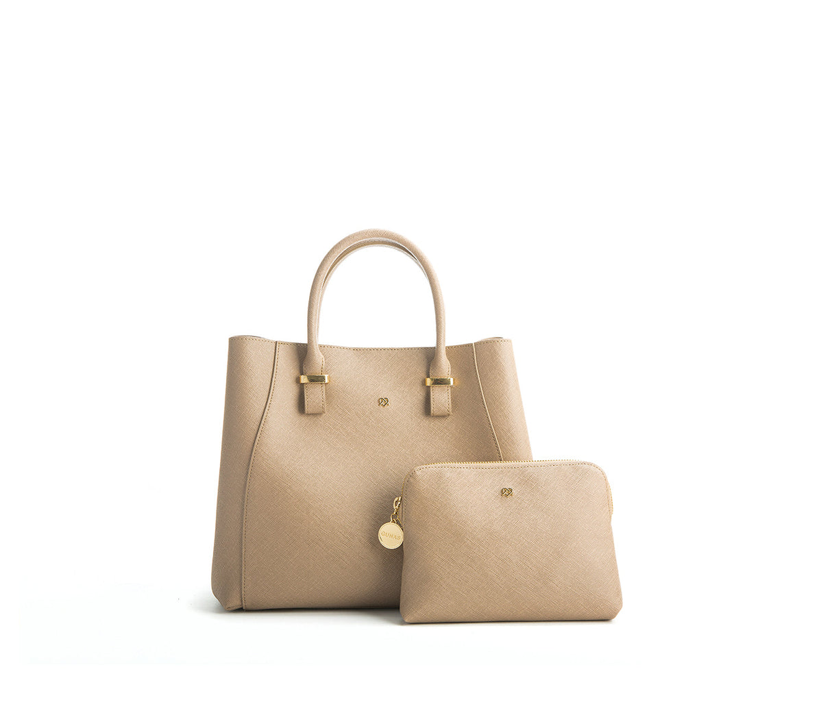 Jane - Light Brown Vegan Leather Satchel from Gunas New York