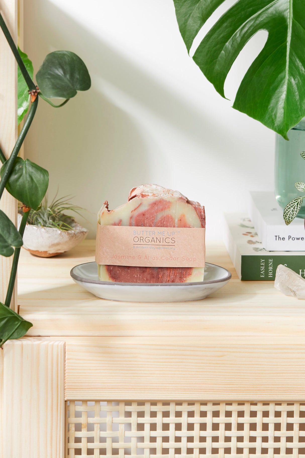 Jasmine, Atlas Cedar, & Pine Organic Soap Essential Oils from Butter Me Up Organics