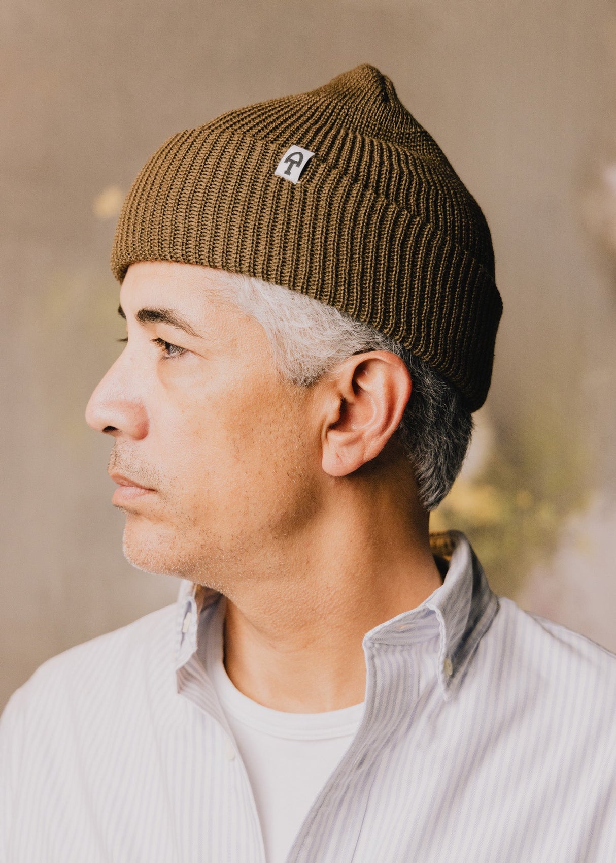 Merino Cardigan Stitch Beanie from American Trench