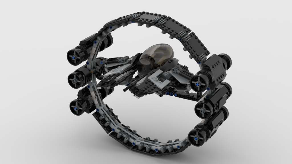 12519: JEDI INTERCEPTOR WITH RING (VADER) from REPUBLICBRICKS