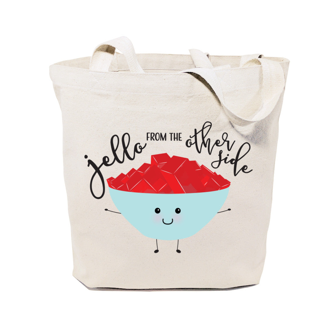 Jello From The Other Side Cotton Canvas Tote Bag from The Cotton & Canvas Co.