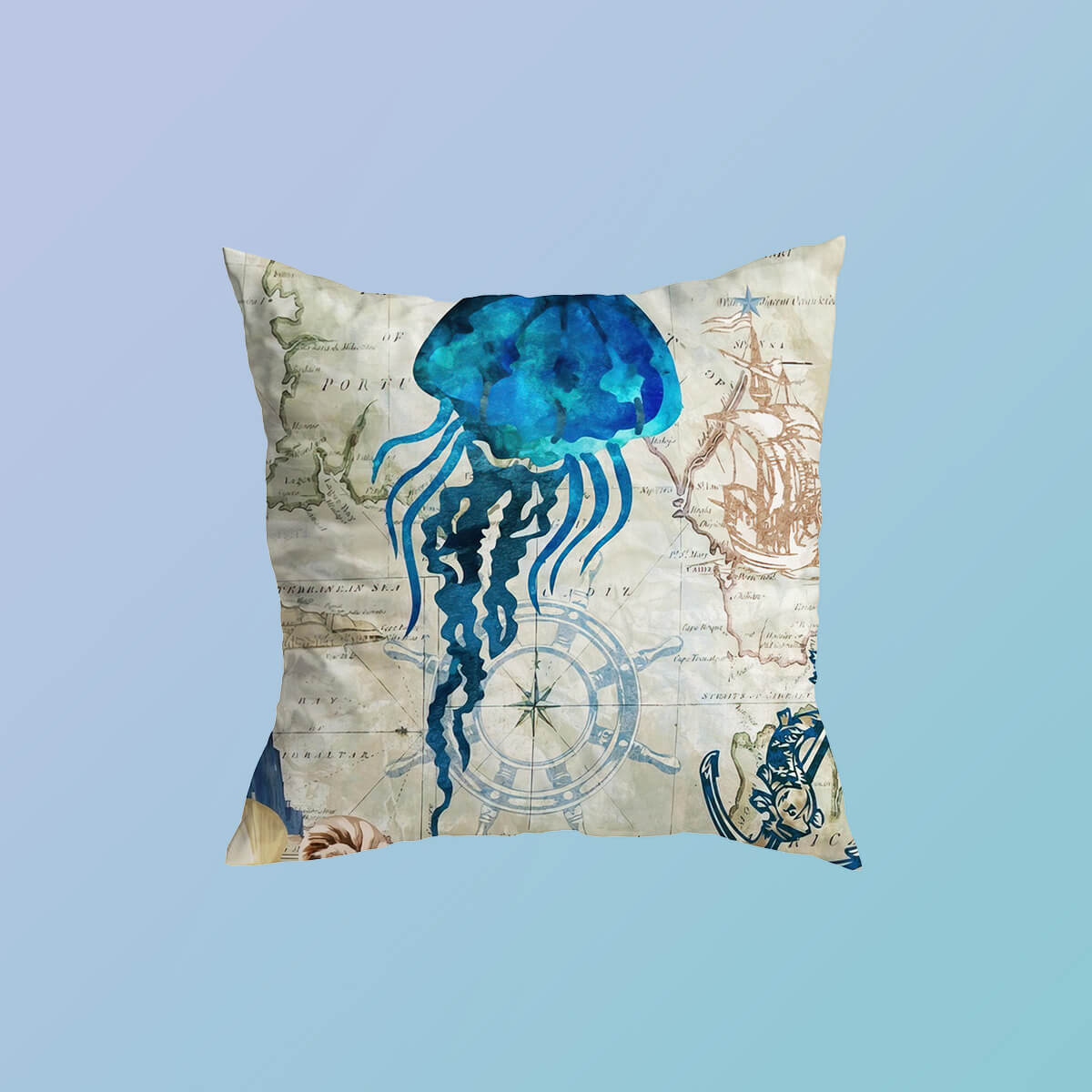 Atlantic Ocean Life Cushion Covers from Moderny