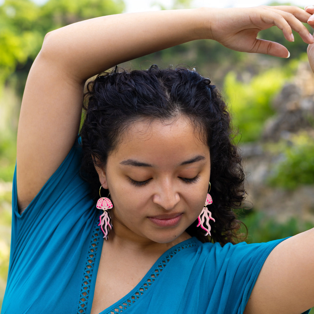 Jellyfish Hoops from LE CHIC MIAMI