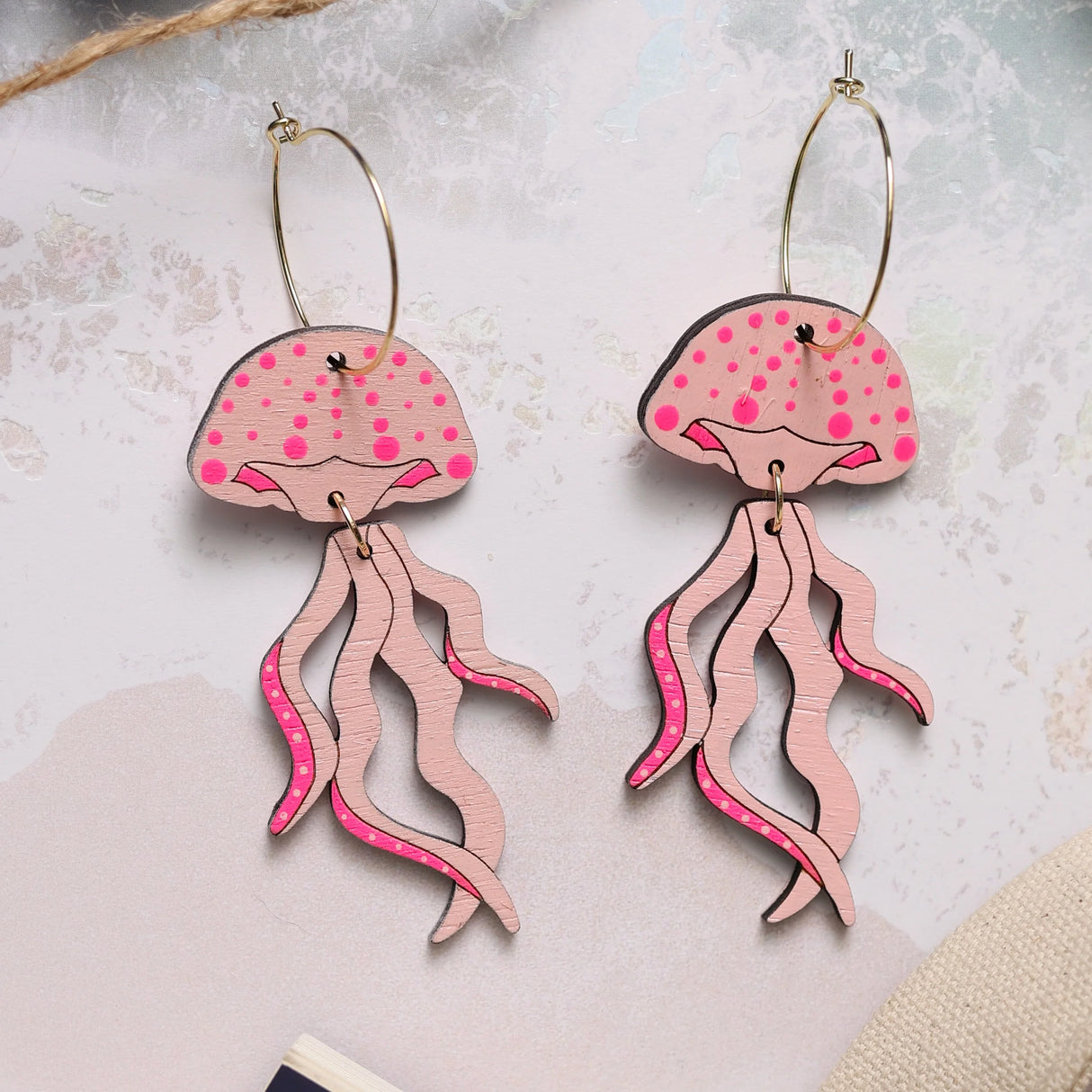 Jellyfish Hoops from LE CHIC MIAMI
