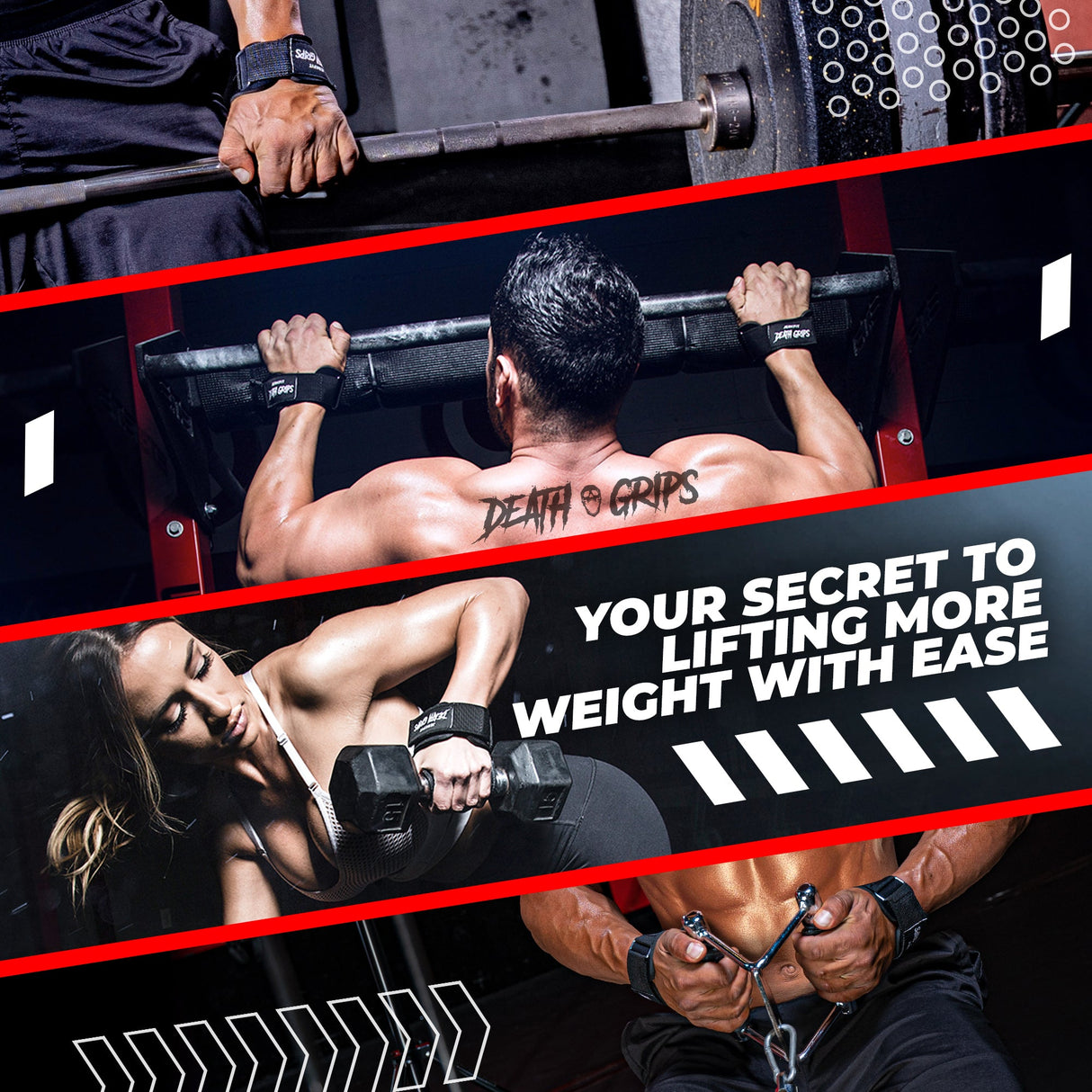 Death Grips Premium Heavy Lifting Straps from JerkFit
