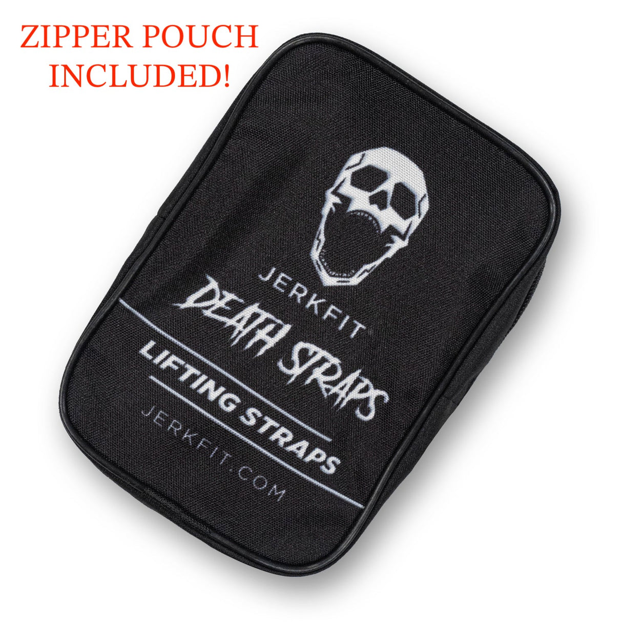 JerkFit Death Straps, Traditional Lifting Straps with Double Sided Skull-Grip from JerkFit