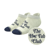 The Jet Set | Hot Tub Club Oatmeal Heel Hammock™ Ankle Socks from Shinesty