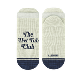 The Jet Set | Hot Tub Club Oatmeal Heel Hammock™ Ankle Socks from Shinesty