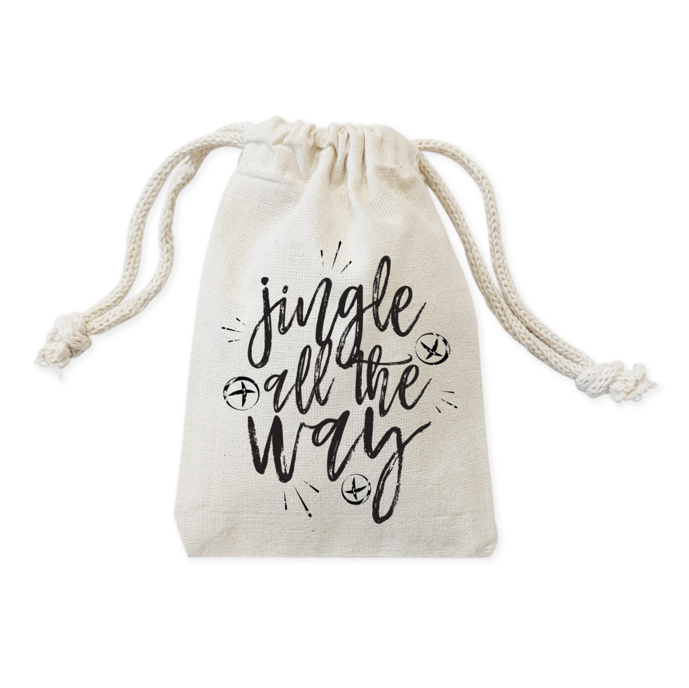 Jingle All the Way Christmas Holiday Favor Bags, 6-Pack from The Cotton & Canvas Co.
