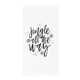 Jingle All the Way Christmas Kitchen Tea Towel from The Cotton & Canvas Co.