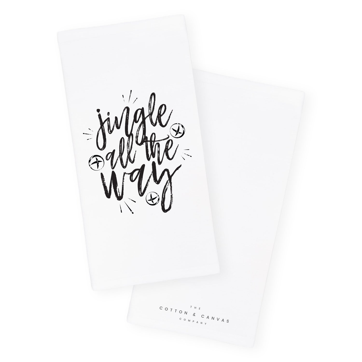 Jingle All the Way Christmas Kitchen Tea Towel from The Cotton & Canvas Co.