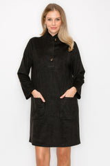 Aria Stretch Suede Dress from Joh Apparel