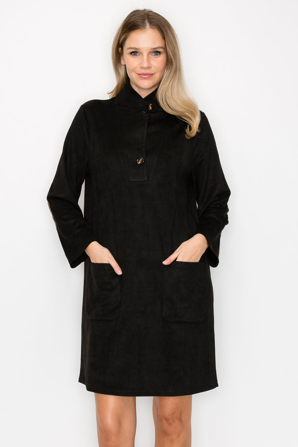 Aria Stretch Suede Dress from Joh Apparel