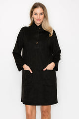 Aria Stretch Suede Dress from Joh Apparel