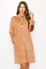 Aria Stretch Suede Dress from Joh Apparel