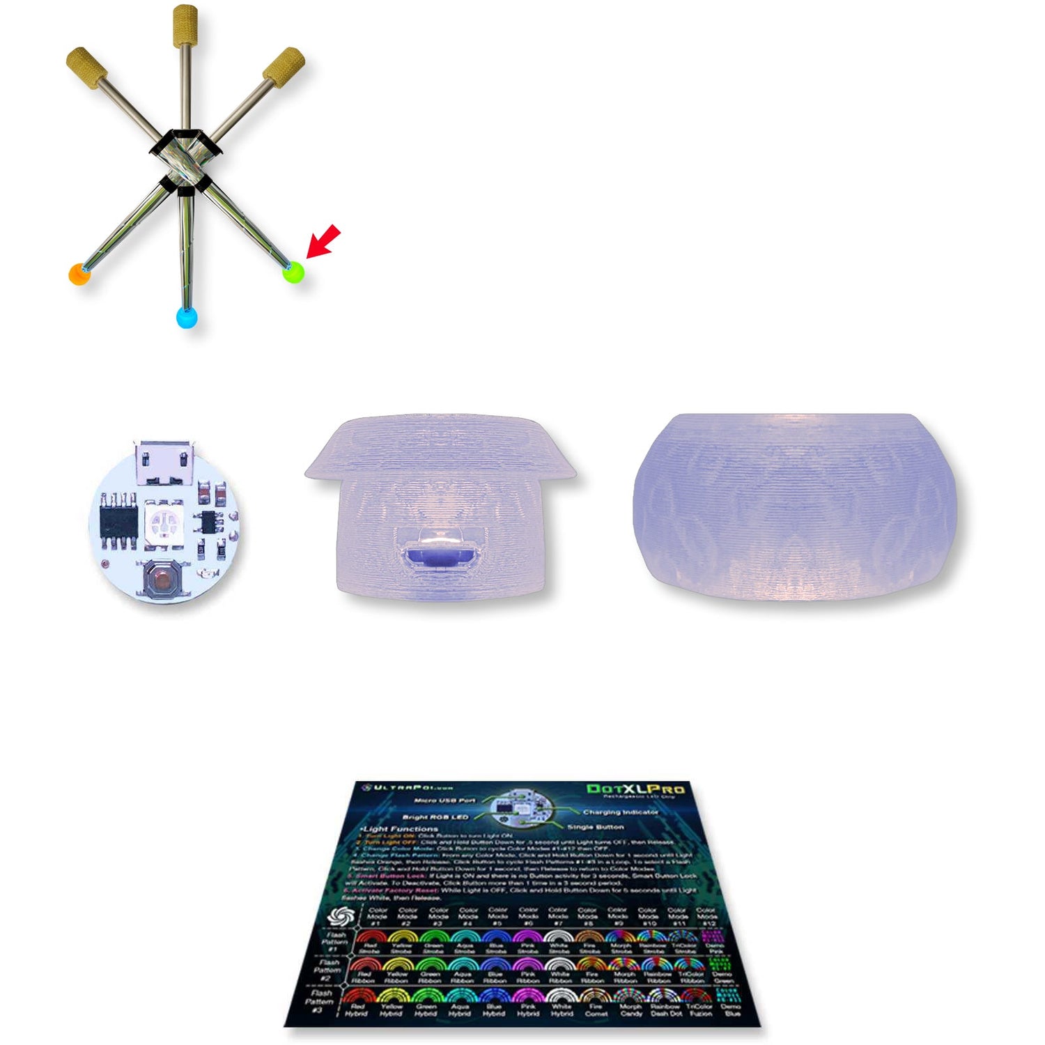 UltraKnob Pro Handle for Juggling Club (Individual) from Ultrapoi