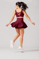 Twirl Skort - Crimson from POPFLEX