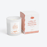 A Slice of Strawberry Cheesecake from Literie Candles