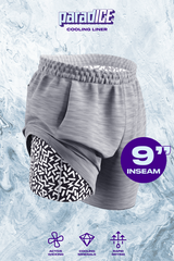 The Junk Trunks | Grey Ball Hammock® 9 Inch Athletic Shorts from Shinesty