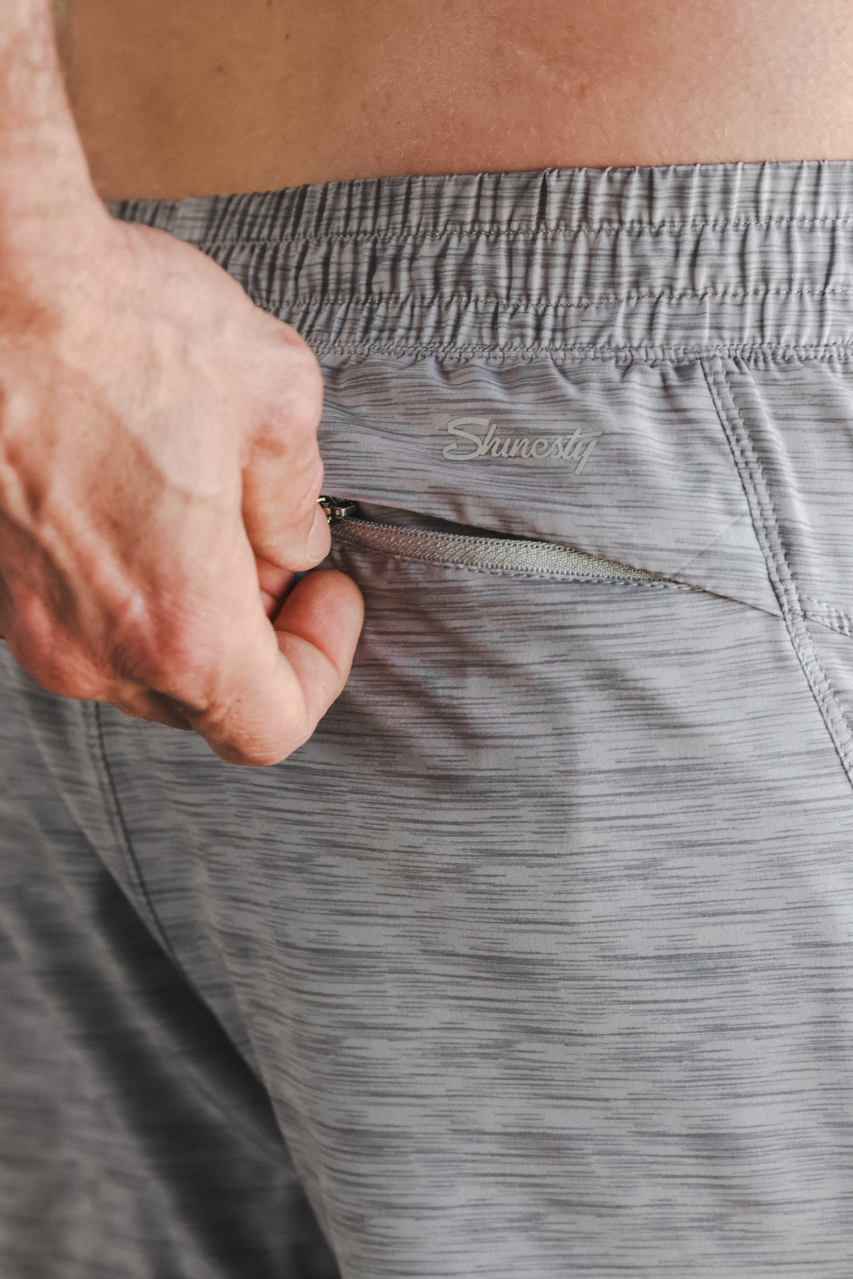 The Junk Trunks | Grey Ball Hammock® 7 Inch Athletic Shorts from Shinesty