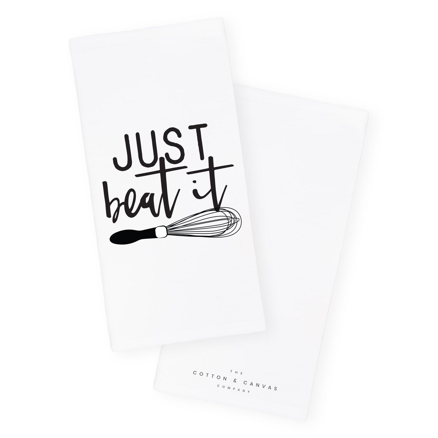 Just Beat It Kitchen Tea Towel from The Cotton & Canvas Co.