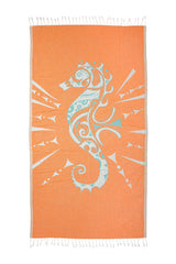 Seahorse Vert Pale - Turkish Towel from Sun Drunk