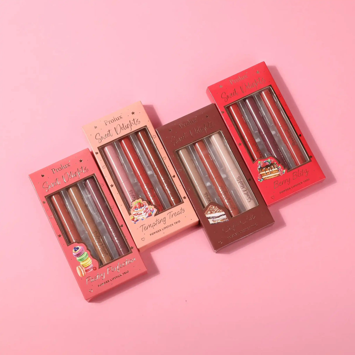 Sweet Delights - Powder Lipstick Trio from Prolux Cosmetics