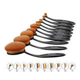 Oval Deluxe Brush Set from Prolux Cosmetics